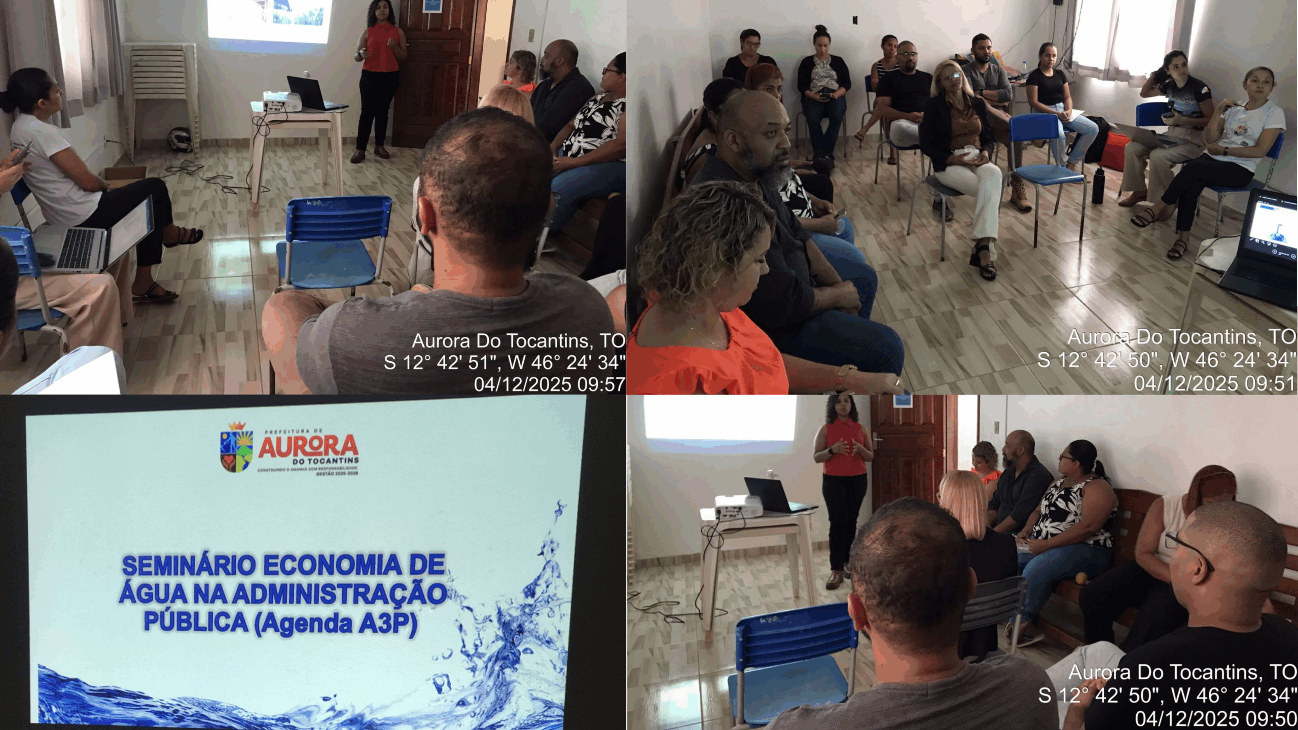 Prefeitura de Aurora do Tocantins realiza palestra da A3P sobre economia de água na administração pública no CRAS